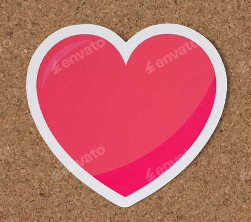 Preview: Heart like love romance icon