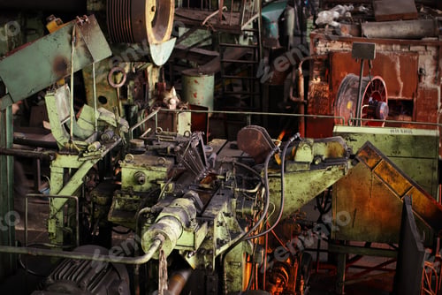 Preview: Industrial zone, Steel pipelines, ladders and machines