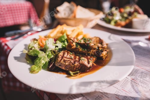 Preview: Pork chop with fries