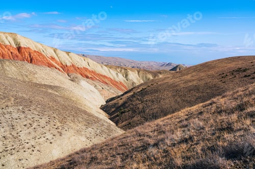 Preview: Amazing beautiful red mountains landscape