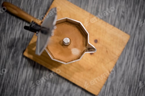 Preview: Top Down View of Coffee in Maker