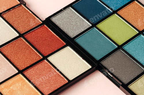 Preview: Make up colorful eyeshadow palettes, close up