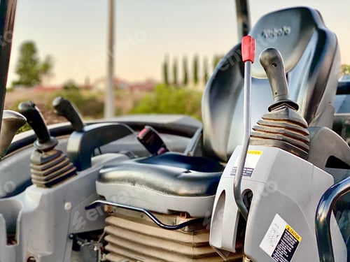 Preview: The control seat of a tractor