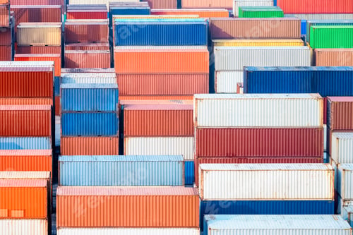 Preview: container freight station, modern logistics background