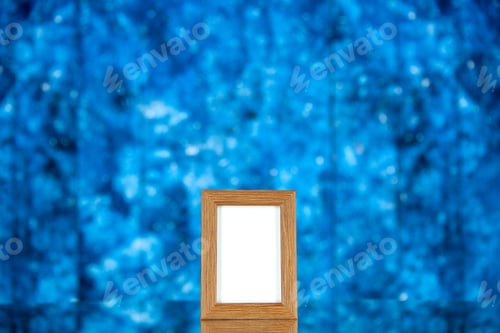 Preview: front view picture frame on blue background gift photo color present family picture portrait