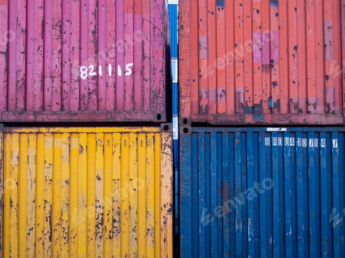Preview: Four shipping containers