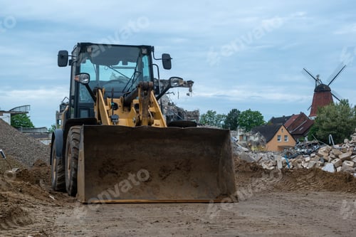 Preview: Bulldozer on a construction site