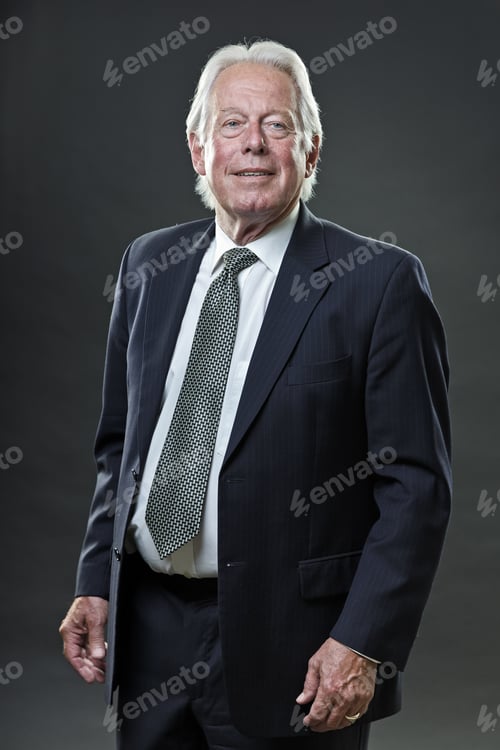 Preview: Studio Portrait Of Senior Business Man Smiling.