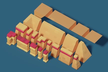 Preview: Desert Temple Wall Set - Proto Series