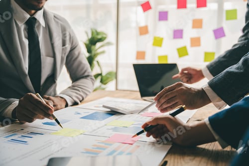 Preview: Business people meeting for business planning, brainstorming, accounting, tax and brokerage