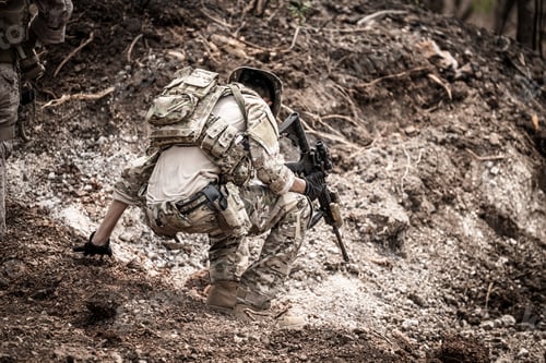 Preview: US marines in the mountains during the military operation