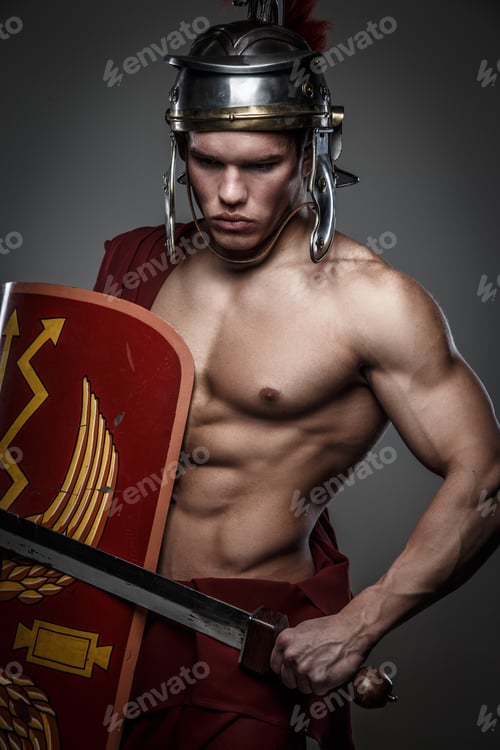 Preview: Roman warrior with sword.