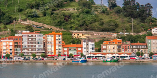 Preview: Fishing Port, City View, Ribadesella, Asturias, Spain