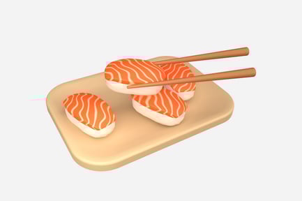 Preview: Sushi Nigiri 3D Illustration