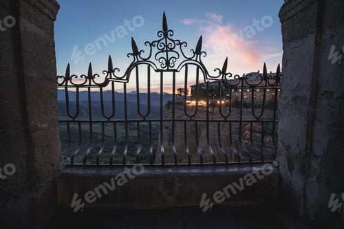 Preview: Puente Nuevo Bridge at sunrise - Ronda, Malaga Province, Andalusia, Spain