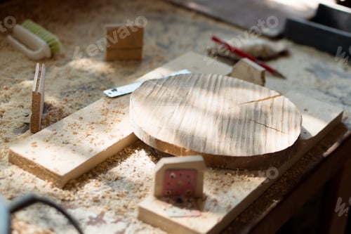 Preview: Working place of wood craftsman