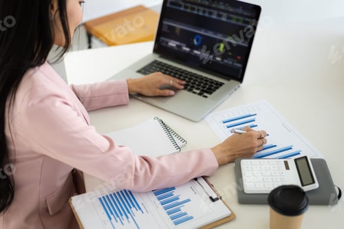 Preview: Concept of investment portfolio adjustment planning and business risk analysis.