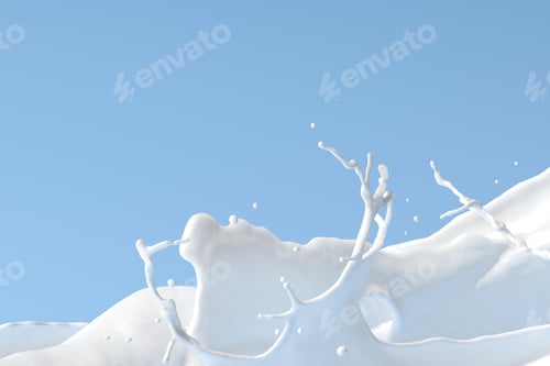 Preview: milk splash, splashing, exploding