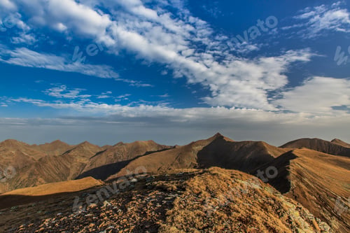Preview: mountain landscape. Fagaras Mountains, Romania