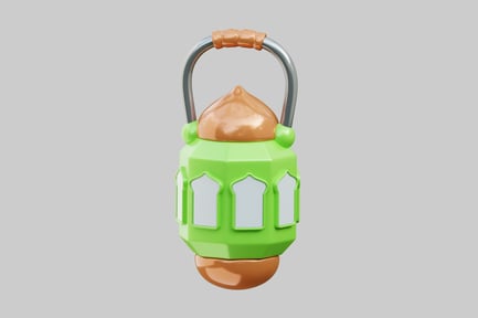 Preview: Ornamental lantern with moon windows