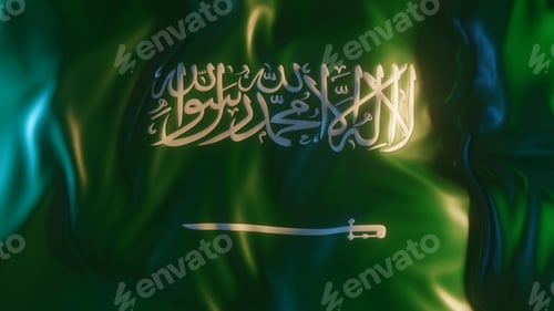 Preview: Saudi Arabia Flag Frontal Close up