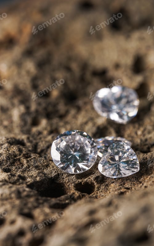 Preview: Natural Sapphire gemstone, Jewel or gems on black shine color, Collection of many different natural