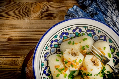 Preview: Potato dumplings stuffed with minced meat