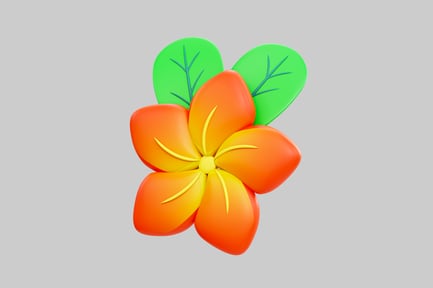 Preview: Bright bloom with leaves