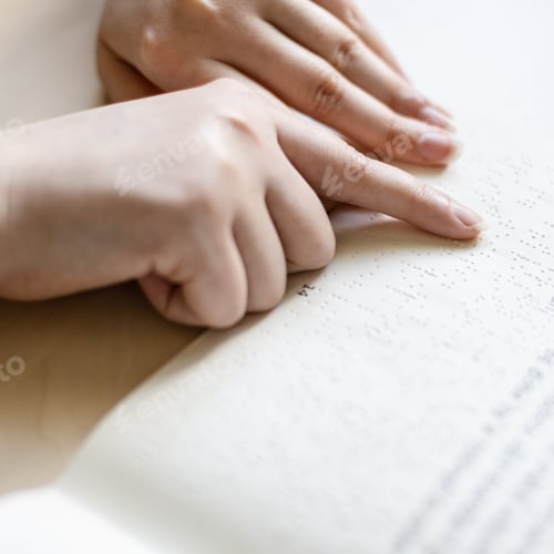 Preview: reading book with braille and usual text
