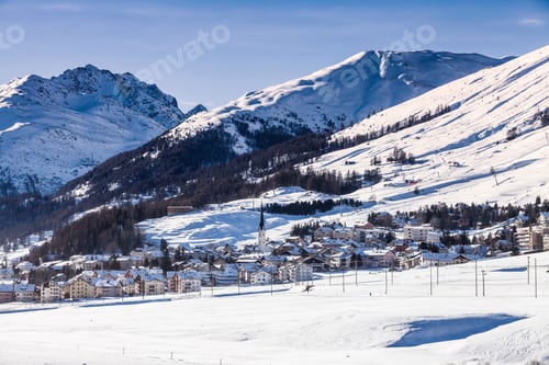 Preview: Winter landscape, Engadine, Switzerland