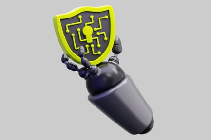 Preview: Robotic Arm Holding Cyber Security Shield