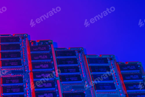 Preview: computer random access memory (RAM) close up