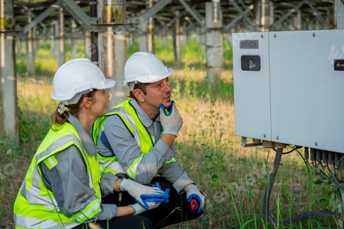 Preview: Electrical engineer on solar farm