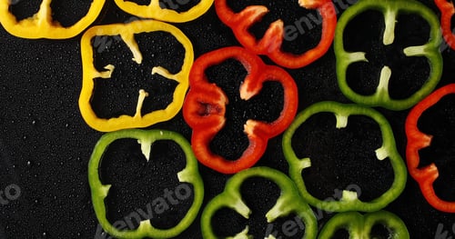 Preview: Colorful slices of pepper
