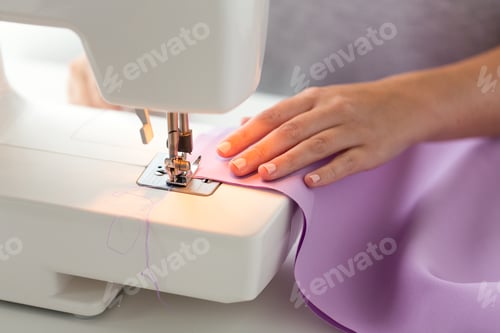Preview: sewing machine presser foot stitching fabric