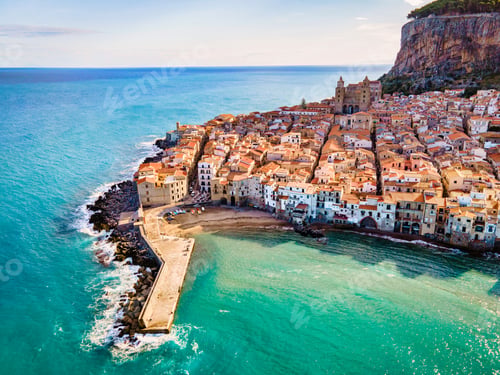 Preview: Cefalu, medieval village of Sicily island, Province of Palermo, Italy