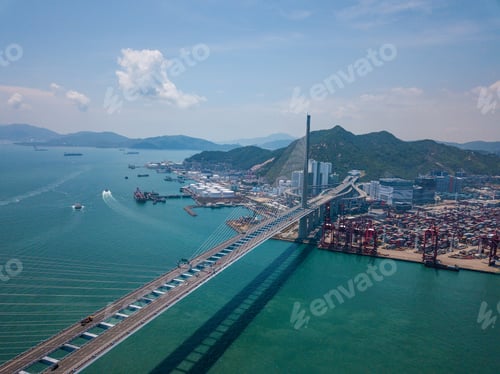 Preview: Top view of Kwai Tsing Container Terminals