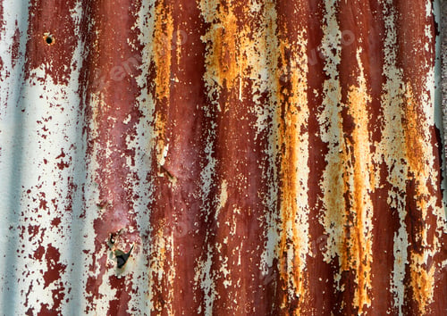 Preview: Rusted galvanized iron plate background.