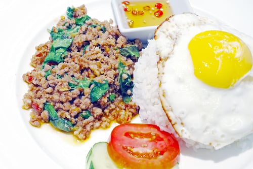Preview: Pork Spicy Basil Sauce With Rice.