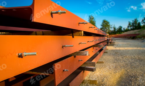 Preview: Orange steel girders