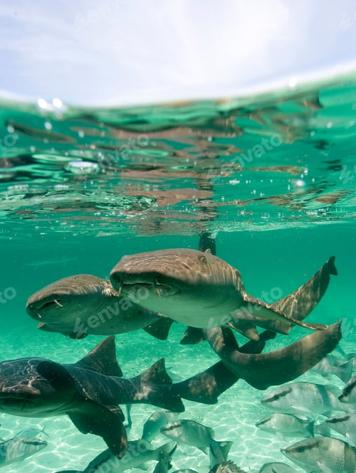 Preview: Group of Nurse Sharks