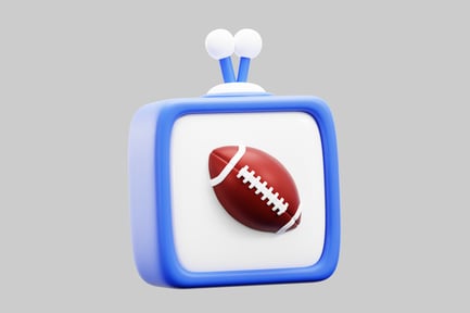 Preview: Cartoon tv with football display