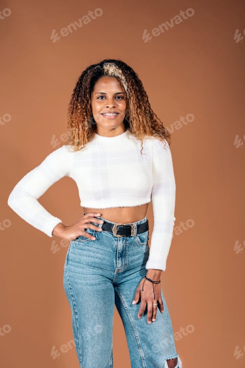 Preview: Happy African Woman Portrait