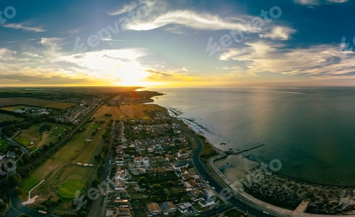 Preview: Aerial view of Westgate on Sea, Margate, Kent, UK
