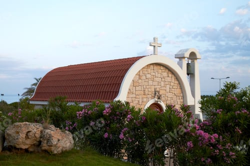 Preview: Little church against the blue sky