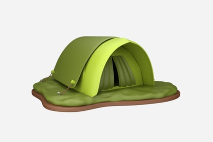 Preview: Dome Tent 3D Illustration