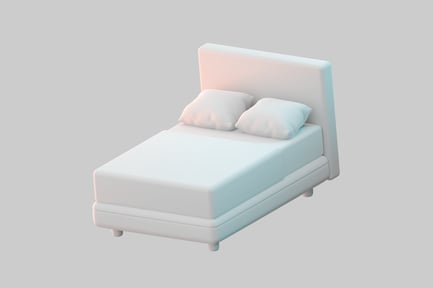 Preview: Modern low platform bedframe