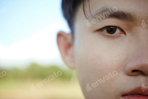 Preview: Half Face of Taekwondo Athlete