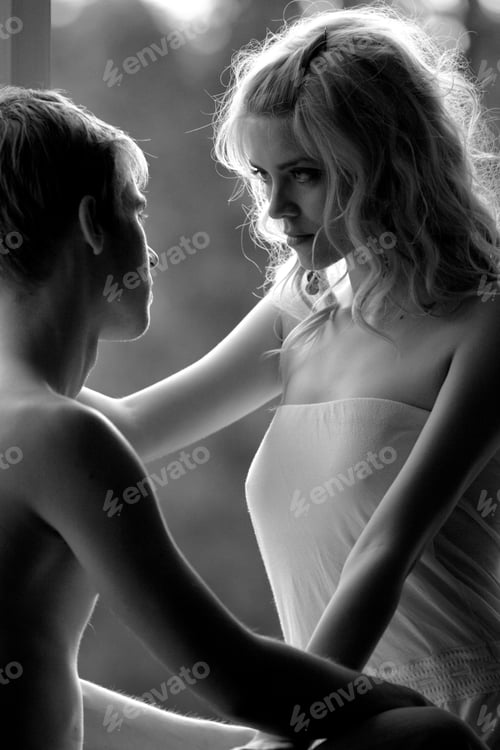 Preview: Young romantic happy caucasian couple in love