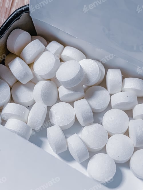 Preview: Closeup macro shot of medical pills - concept of medicine